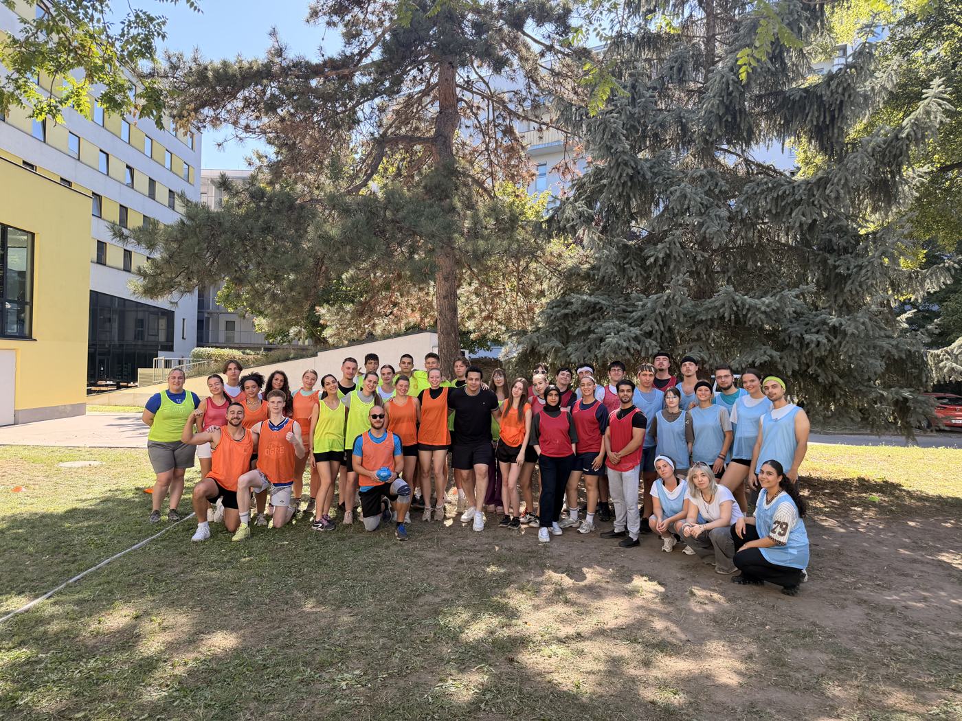 Participants of Flying Beyond the Hoops! together outdoors in Vienna